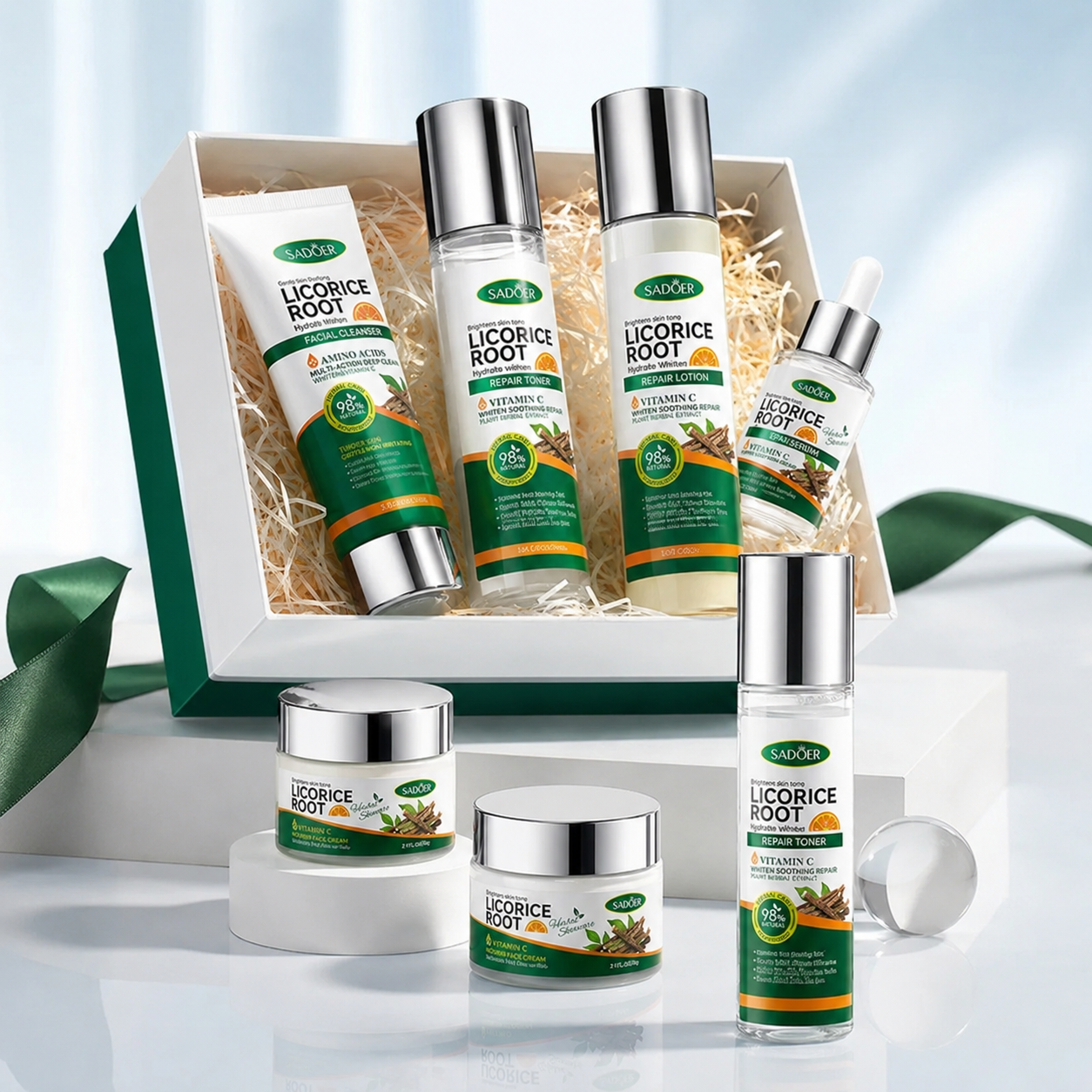Sadoer - Licorice Root Whitening Skin Care Set